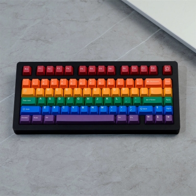 GMK Pride 104+25 PBT Dye-subbed Keycaps Set Cherry Profile for MX Switches Mechanical Gaming Keyboard